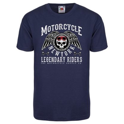 T-shirt Motorcycle New York (blue marin)